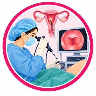 Hysteroscopy illustration